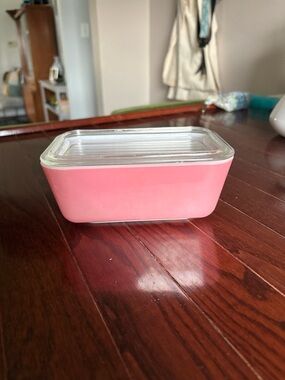 Vintage Pyrex Pink Fridgie 502